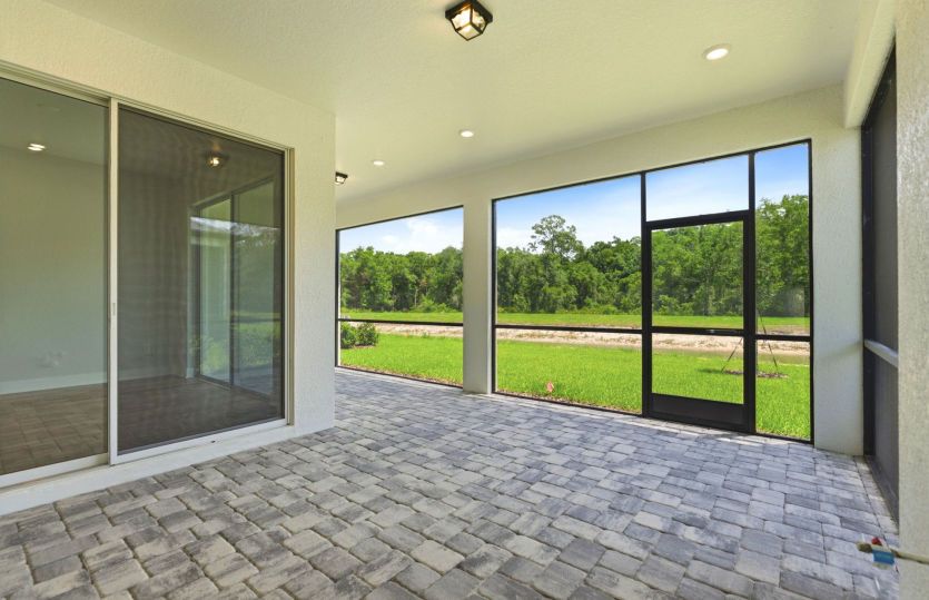 Covered Lanai with Screen Enclosure