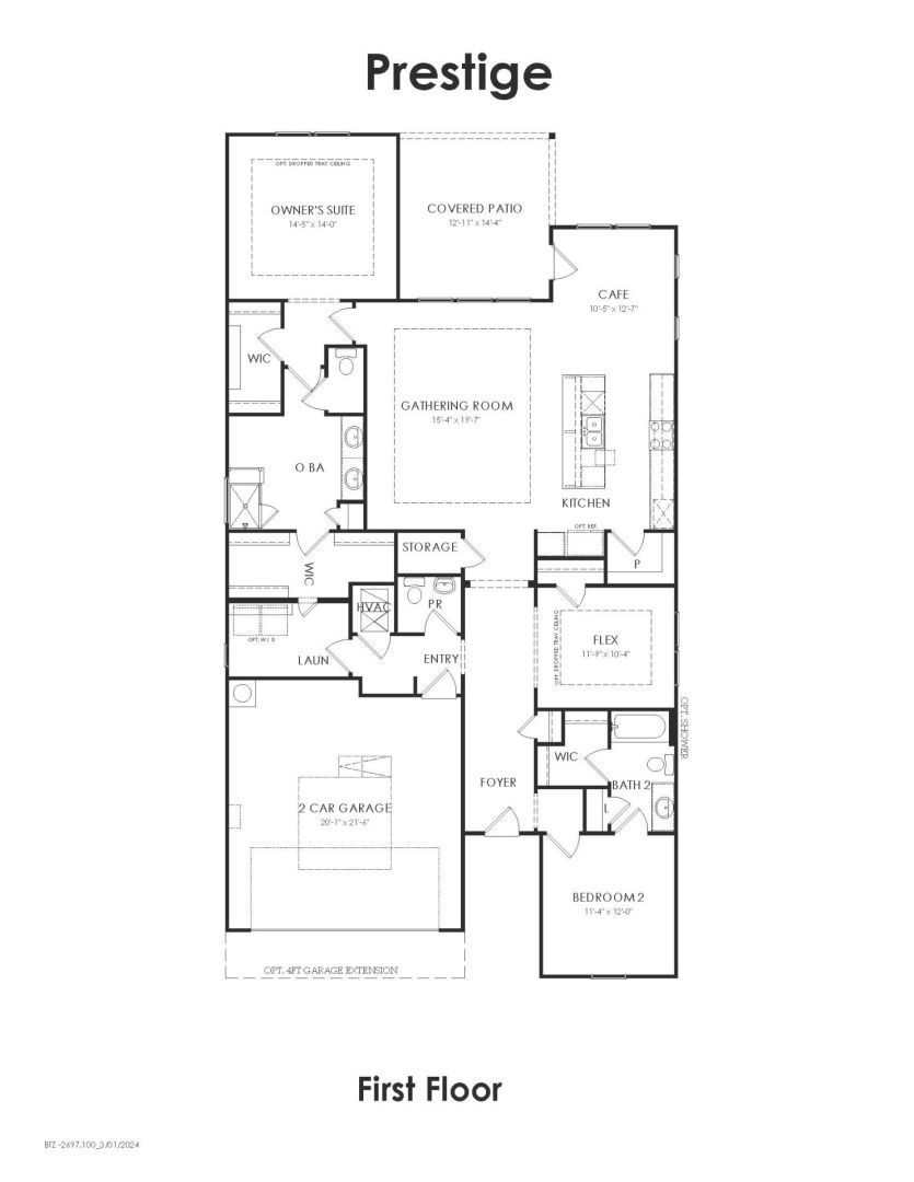 Prestige floor plan