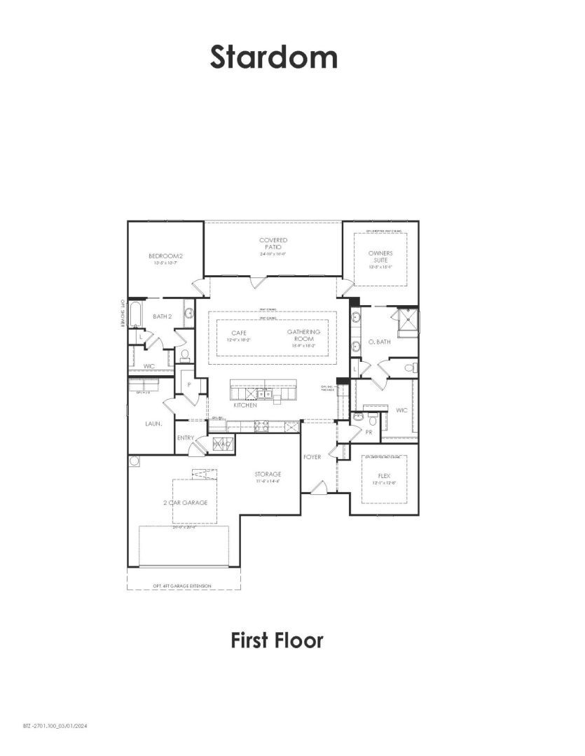 First Floor 2 br / 2.5 ba