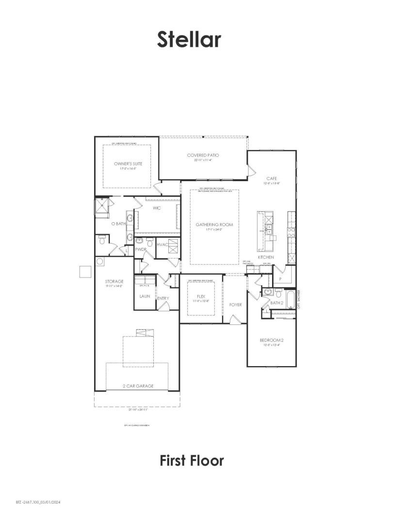 Stellar floor plan