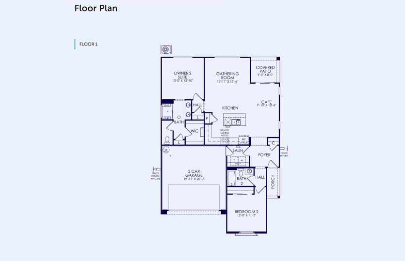Audrey Floor Plan, Quick Move-In Home, Floor 1