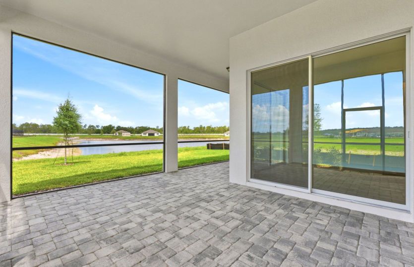 Covered Lanai with Screen Enclosure