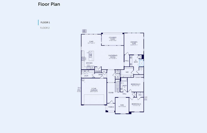 Prelude Floor Plan, Quick Move-In Home, Floor 1