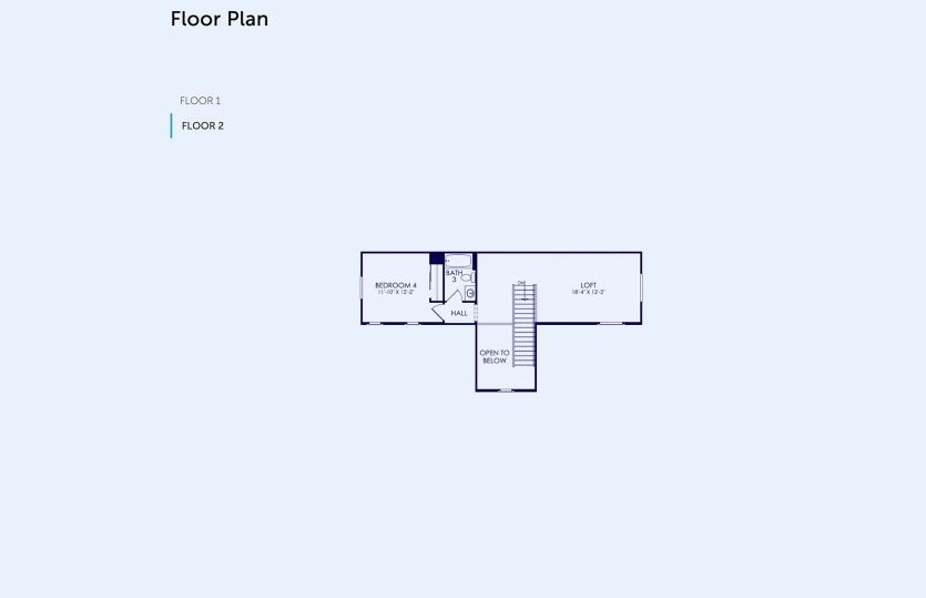 Prelude Floor Plan, Quick Move-In Home, Floor 2