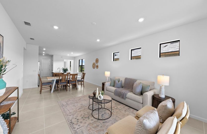 Spacious gathering room