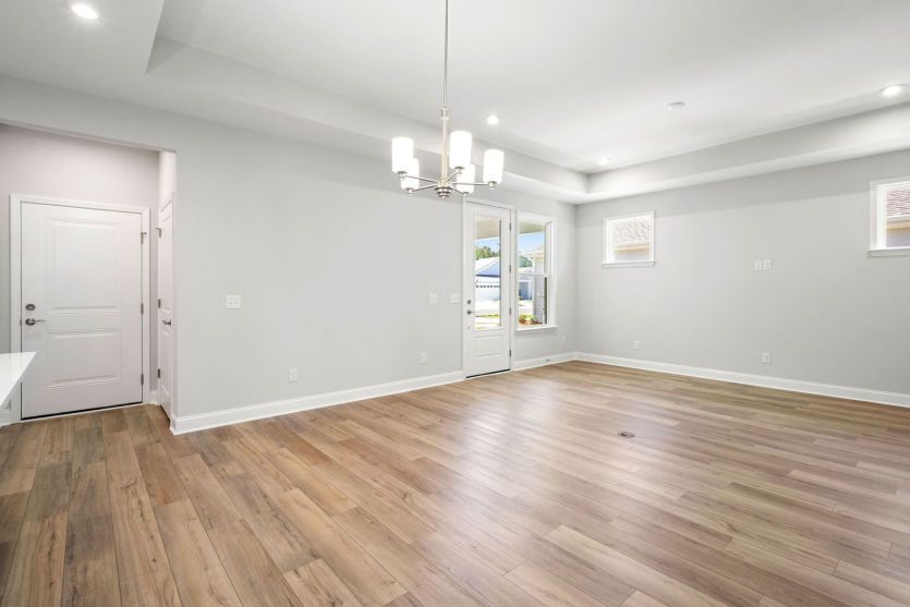 Gathering Room with Tray Ceiling