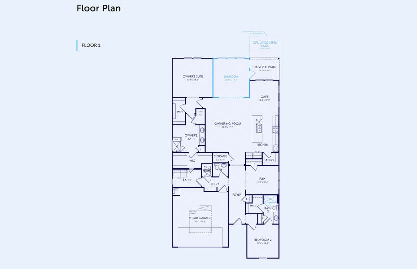Prestige Floor Plan, Quick Move-In Home, Floor 1