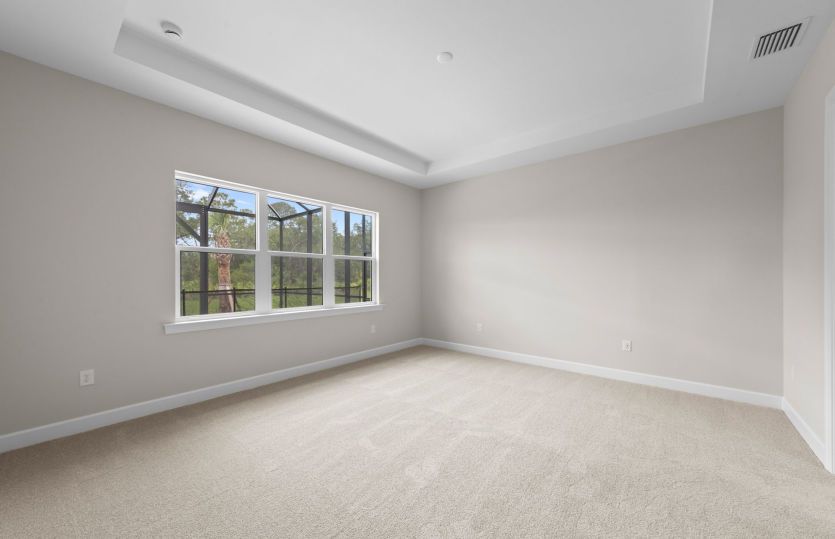 Owners suite with drop tray ceiling