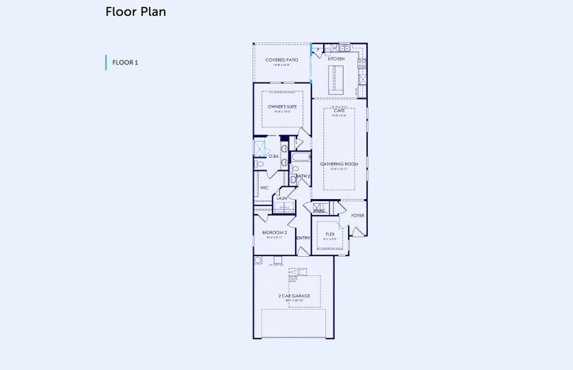 Compass Floor Plan, Quick Move-In Home, Floor 1