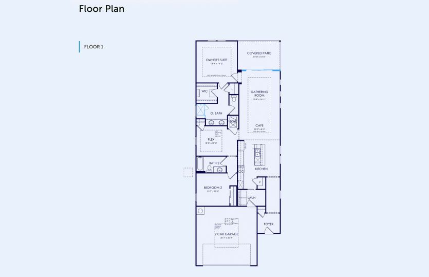 Hallmark Floor Plan, Quick Move-In Home, Floor 1