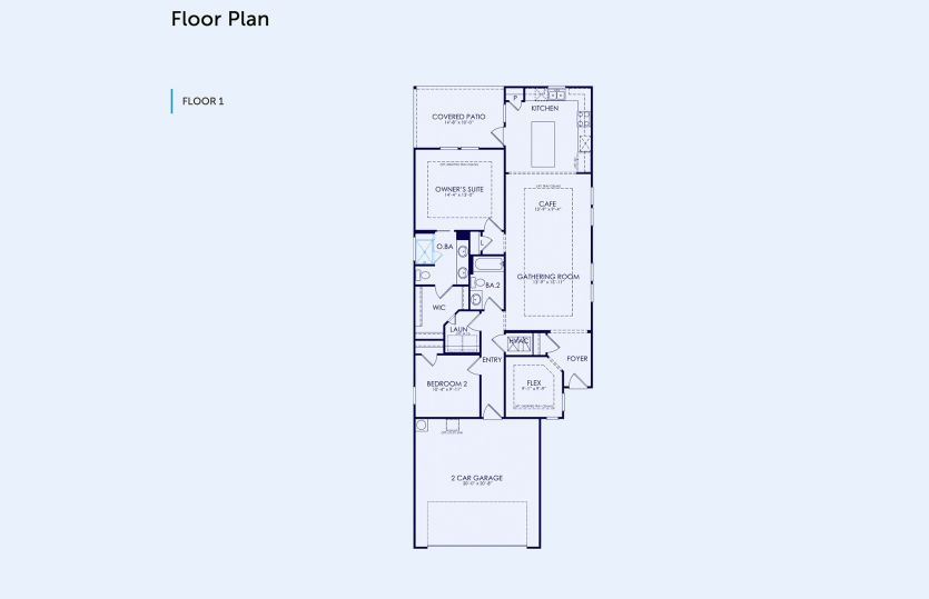 Compass Floor Plan, Quick Move-In Home, Floor 1