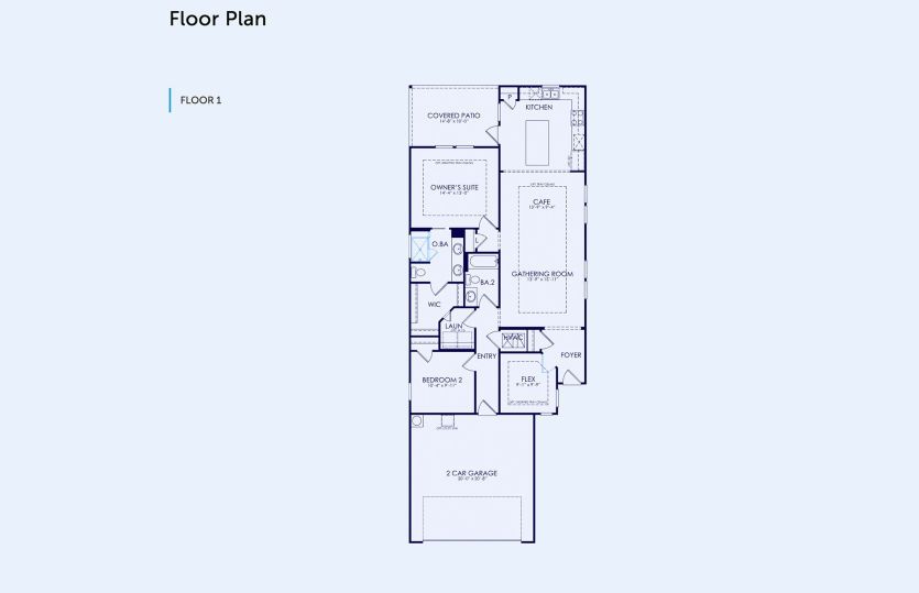 Compass Floor Plan, Quick Move-In Home, Floor 1
