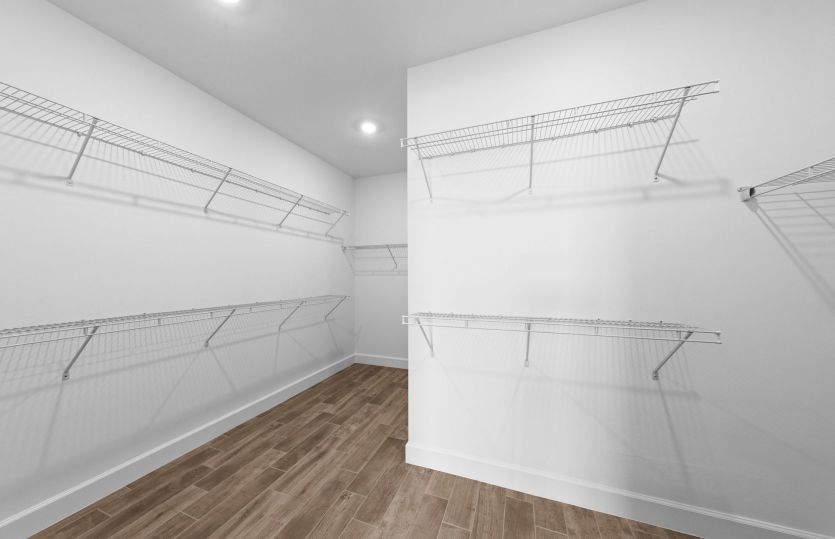 Owner's walk-in closet