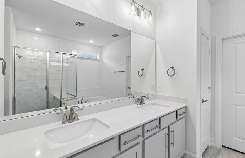 Owners bath with double vanity