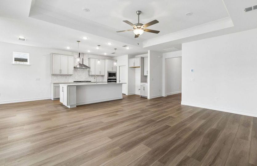 Open concept plan throughout home