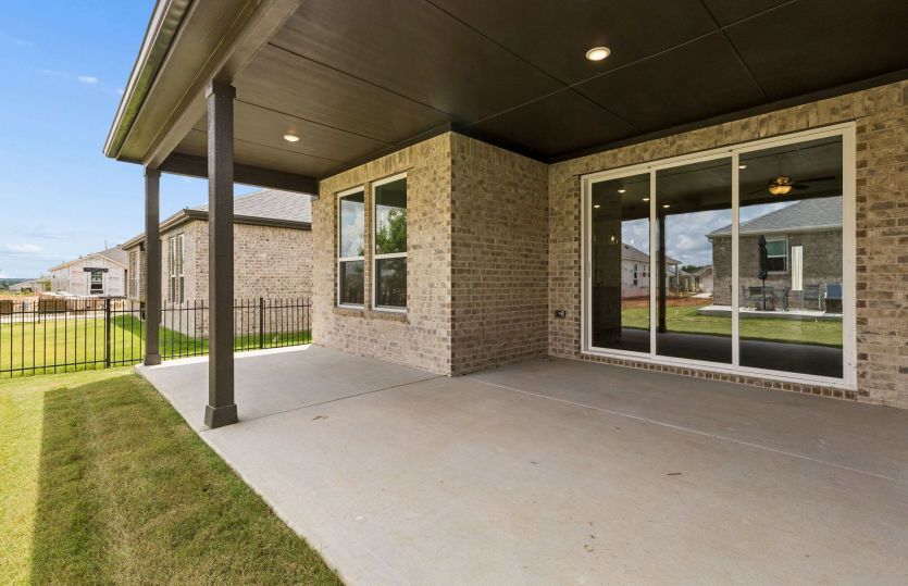 Built-in covered back patio