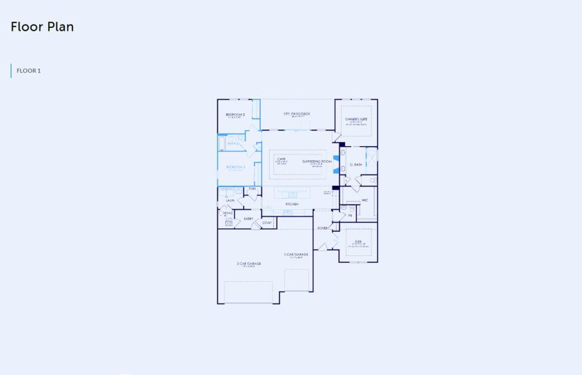 Stardom Floor Plan, Quick Move-in Home, Floor 1