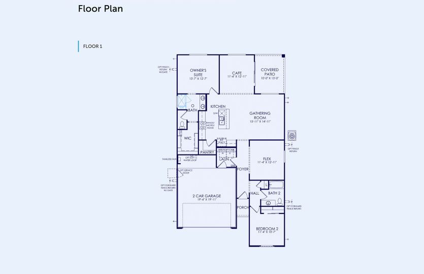 Bergamot Floor Plan, Quick Move-In Home, Floor 1