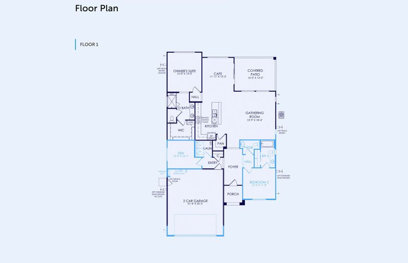 Sanctuary Floor Plan, Quick Move-In Home, Floor 1