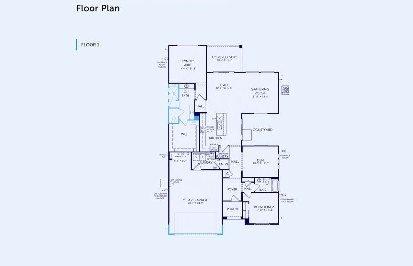 Haven Floor Plan, Quick Move-In Home, Floor 1