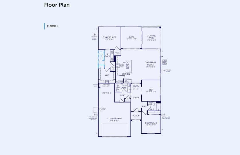 Tifton Walk Floor Plan, Quick Move-In Home, Floor 1