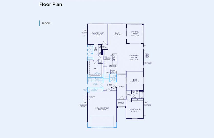Tifton Walk Floor Plan, Quick Move-In Home, Floor 1