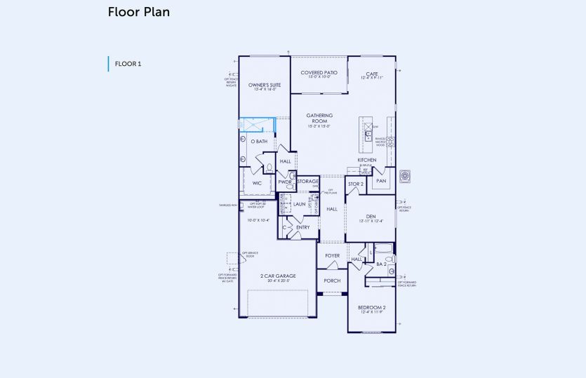 Refuge Floor Plan, Quick Move-In Home, Floor 1