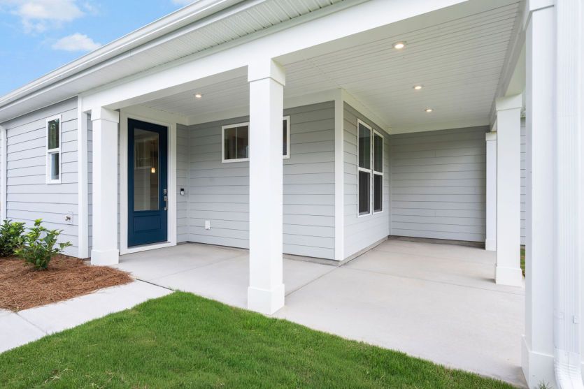 Exterior Front Door and Patio