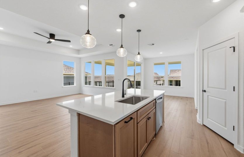 Kitchen Open to the Gathering Space