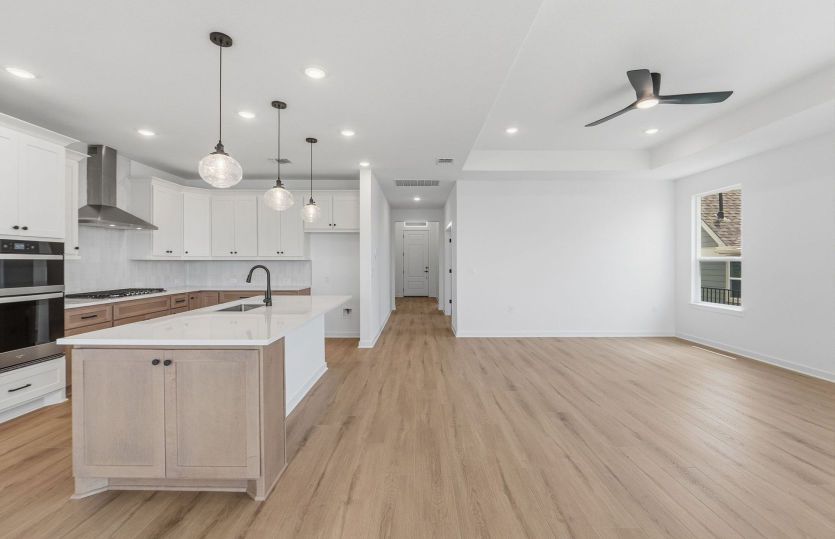 Kitchen Open to the Gathering Space