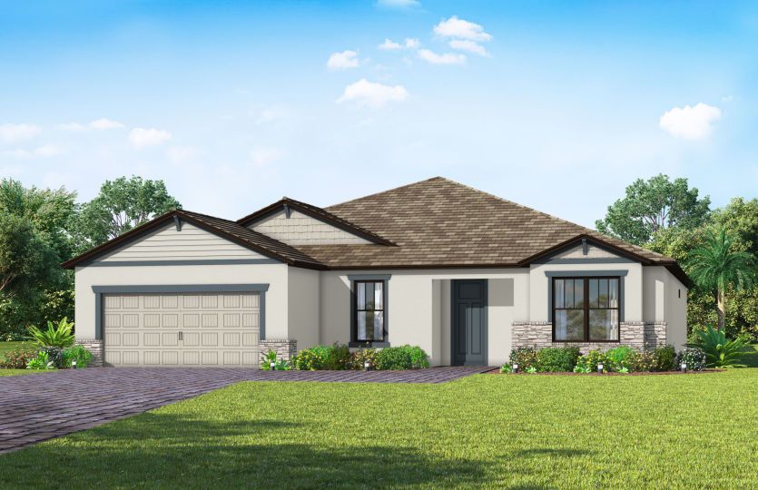 Exterior C2 with optional stone