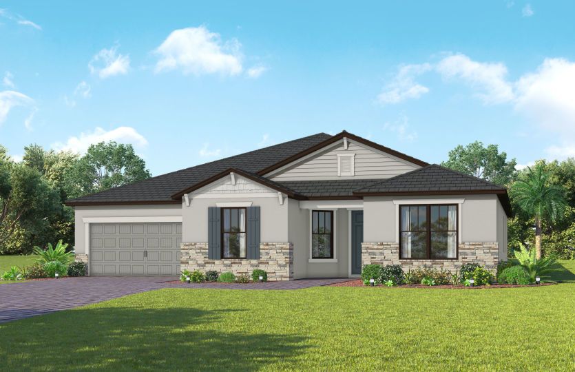Exterior C2 with optional stone