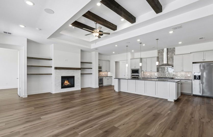 Open-concept living throughout