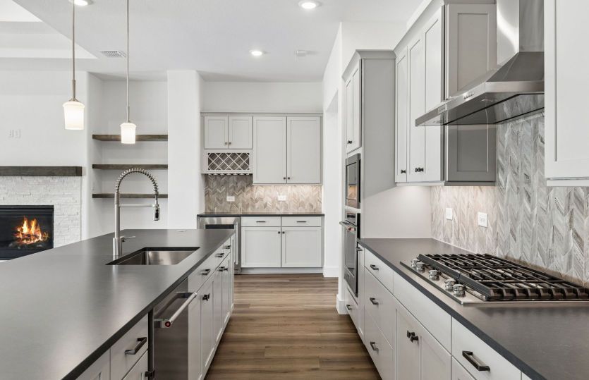 Spacious kitchen with abundant cabinet space