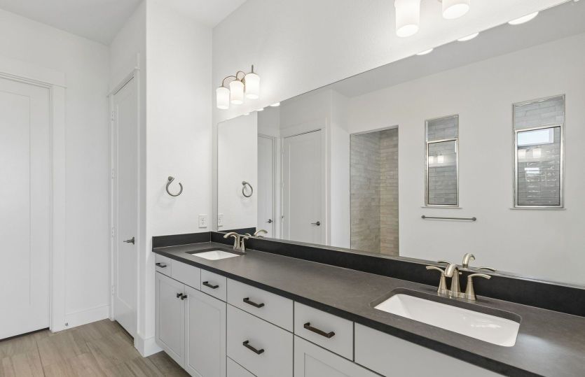 Owner's bath with double vanity