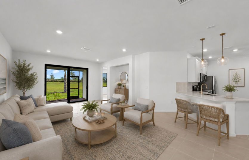 Spacious gathering room | Virtually staged for illustrative purposes