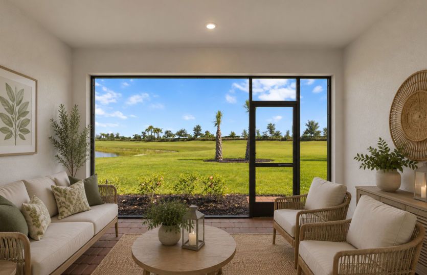 Covered lanai | Virtually staged for illustrative purposes