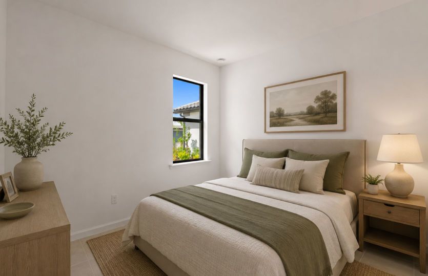 Secondary bedroom | Virtually staged for illustrative purposes