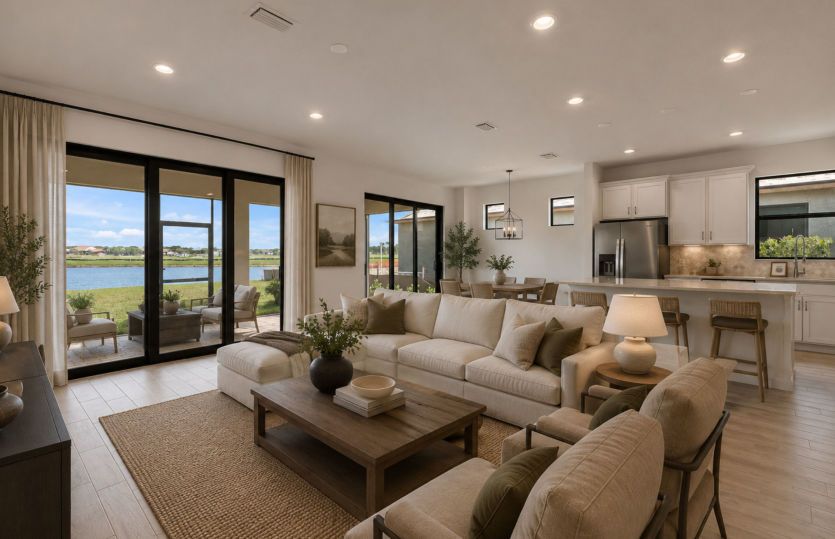 Spacious gathering room| Virtually staged for illustrative purposes