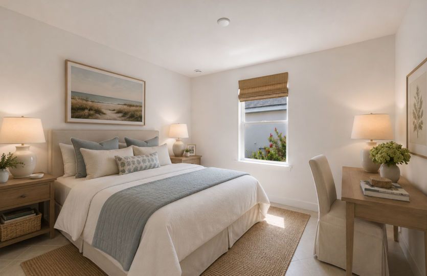 Secondary bedroom | Virtually staged for illustrative purposes