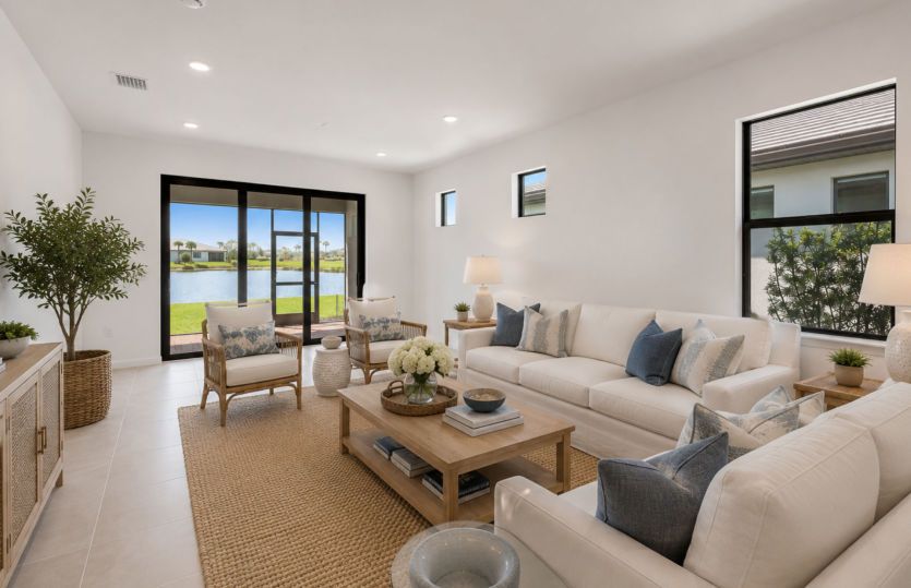 Spacious gathering room | Virtually staged for illustrative purposes