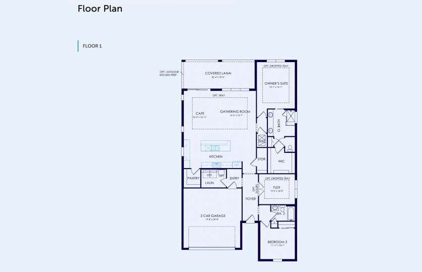 Palmary Floor Plan, Quick Move-In Home, Floor 1