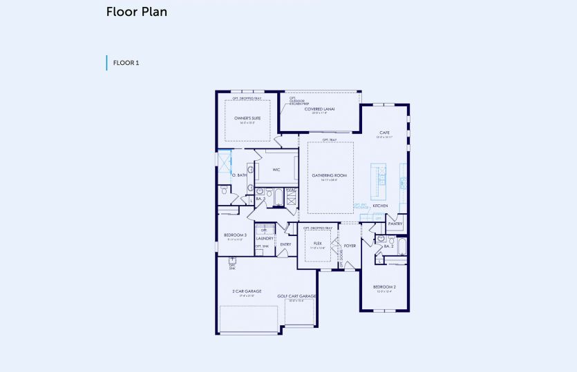Stellar Floor Plan, Quick Move-In Home, Floor 1