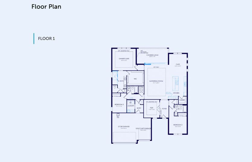 Stellar Floor Plan, Quick Move-In Home, Floor 1