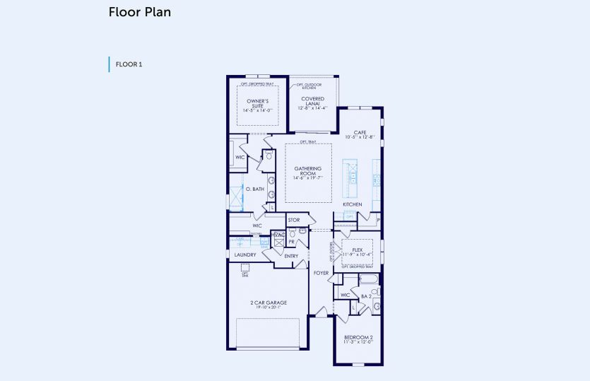 Prestige Floor Plan, Quick Move-In Home, Floor 1