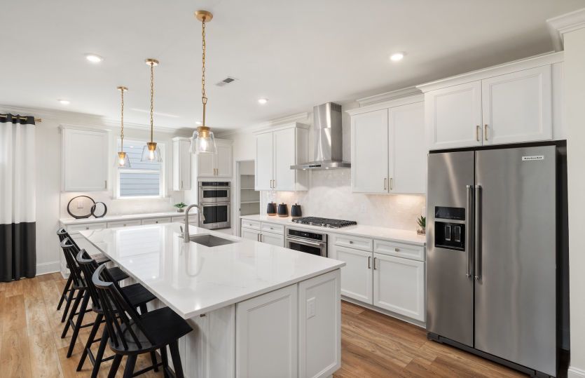 Bright and Airy Kitchen with Huge Island