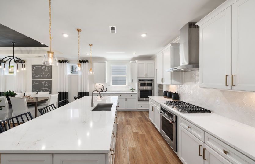 Bright and Airy Kitchen with Huge Island