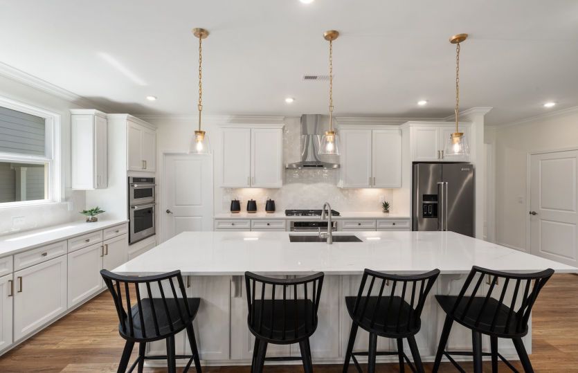 Bright and Airy Kitchen with Huge Island