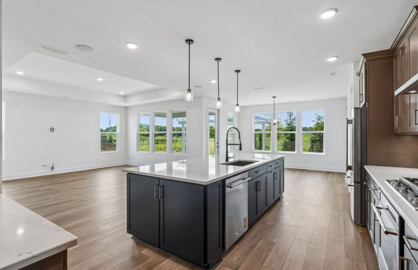 Large, Open Kitchen Overlooking Cafe and Gathering Room