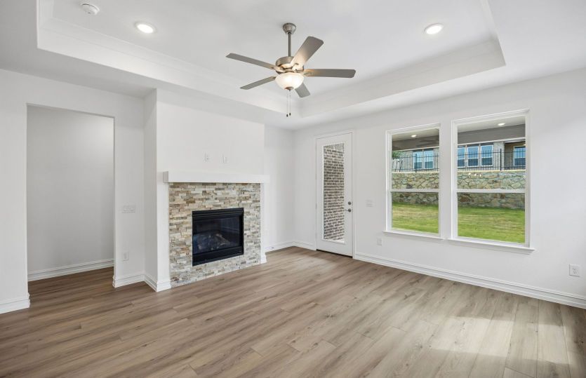 Fireplace in living room